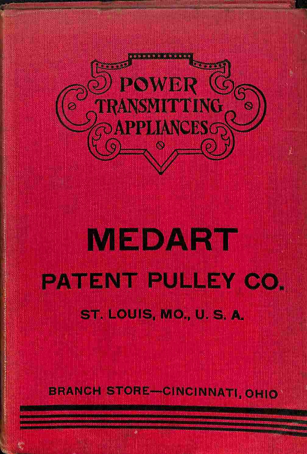 Medard Patent Pulley Co. Manufacturers of steel rim, cast iron and wood split pulleys